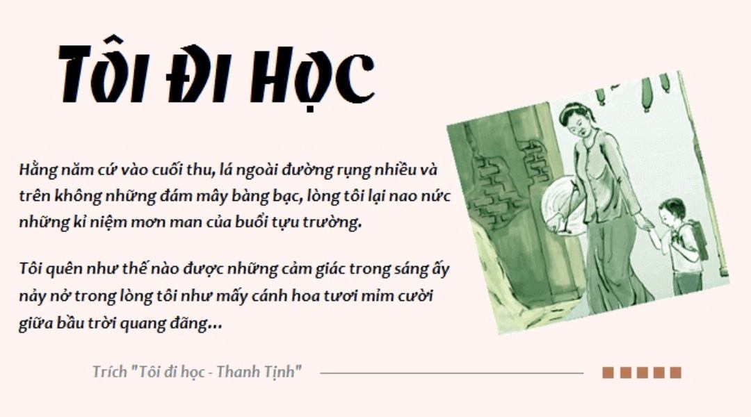 Nên học cách tóm tắt văn bản tôi đi học để kể lại cho thầy cô 