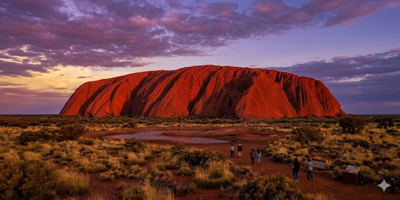 Trái Tim Màu Đỏ Uluru
