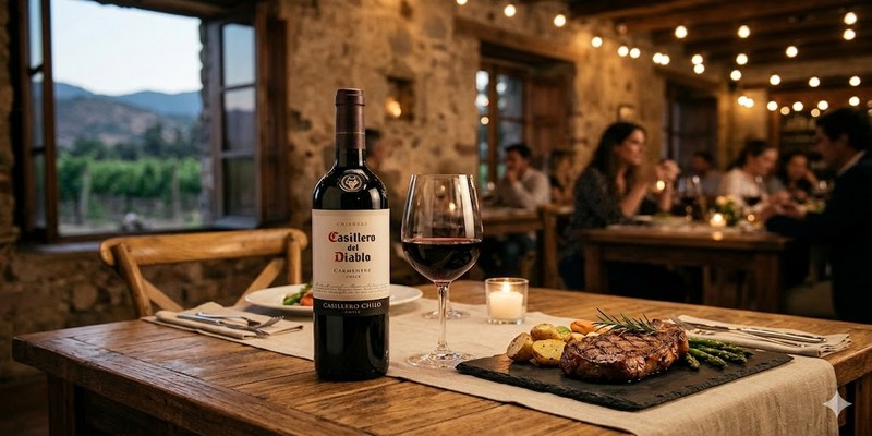 Trải nghiệm ẩm thực phong phú với Carmenere và Thịt bò nướng